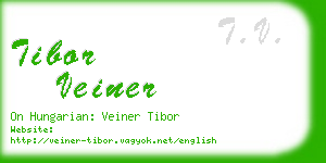 tibor veiner business card
